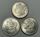 1921, 1921 D AND 1921 S BU MORGAN DOLLAR