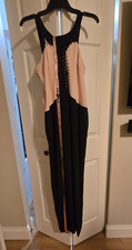 House of CB Dress Black/Pink Lace-Up Corset Sweetheart M 10-12 - Classic - NWT