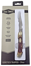 Schrade Old Timer 194ot Gunstock Trapper Lockback Pocket Knife 3.1 Blade Nib
