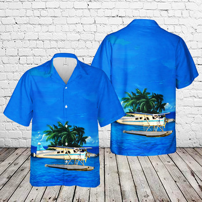 C FJFQ   deHavilland Canada DHC 2 Beaver   Van City Seaplanes Hawaiian Shirt