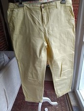 LOVE JEANS Lemon yellow straight leg jeans with stretch. 16 