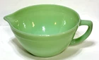 Vintage Fire-King Jadeite Green Oven Ware Batter Bowl with Handle and Pour Spout