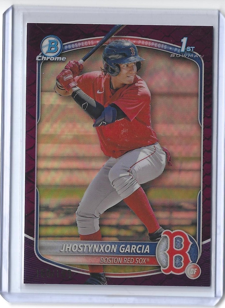 Jhostynxon Garcia 2025 Bowman Chrome 1st Fuschia Reptilian /199