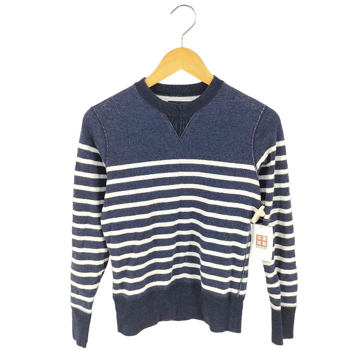 LOOPWHEELER (Loopwheeler) Border Crew Neck Sweat … - image 1