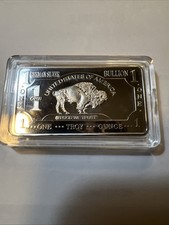 1 German Silver Buffalo Bar 1 oz 12.00 per troy oz
