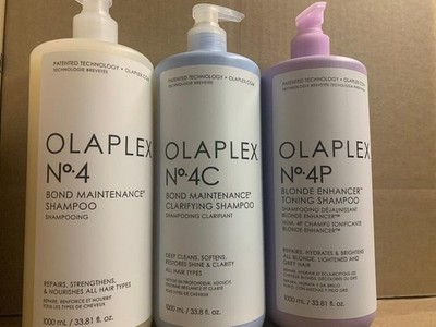 3 OLAPLEX NO.4 BOND SHAMPOO , 4C BOND CLARIFYING 4P Blonde Enhancer Toning