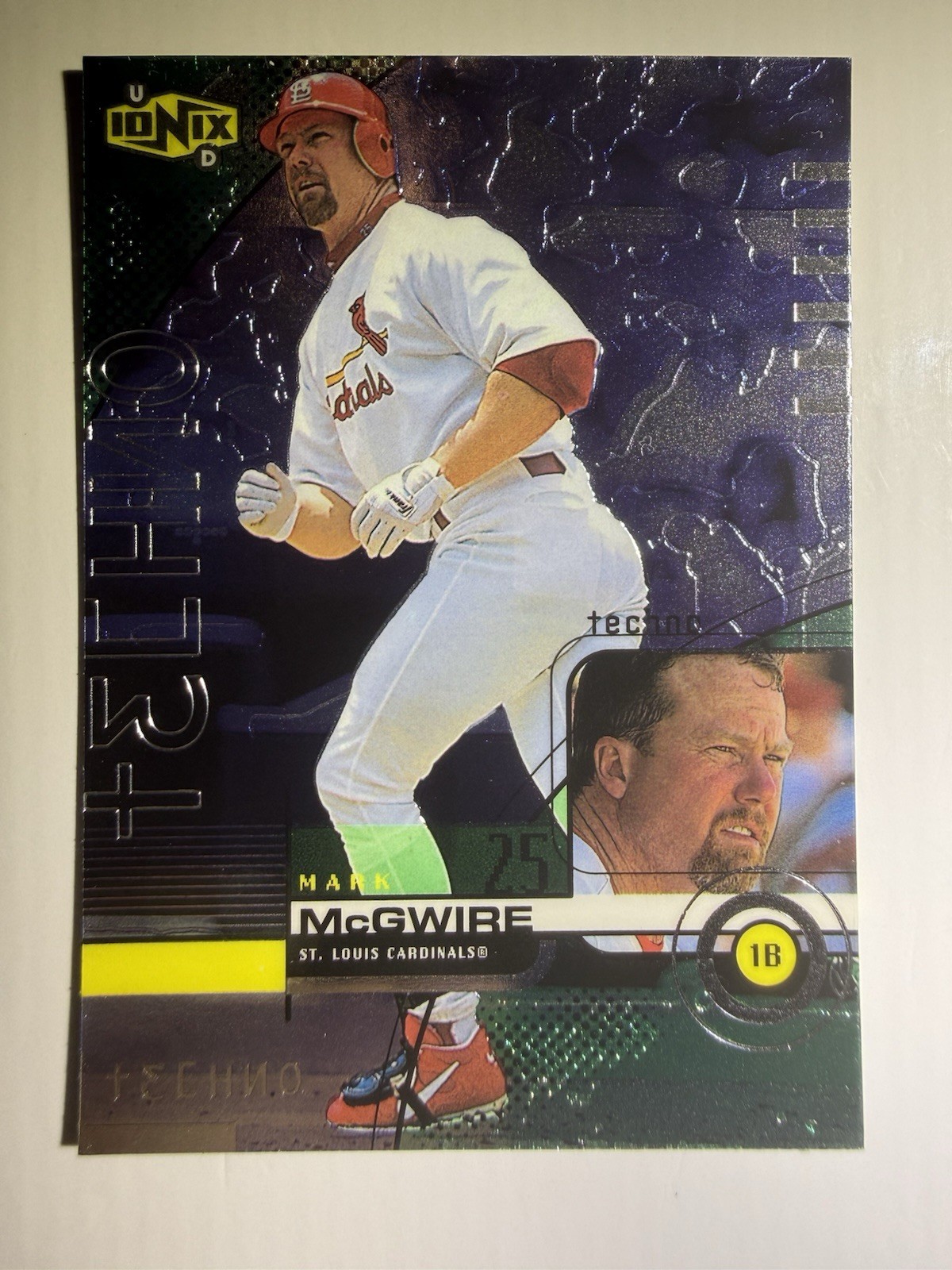 1999 Upper Deck Ionix -  Techno - Mark McGwire  #R83 - RARE