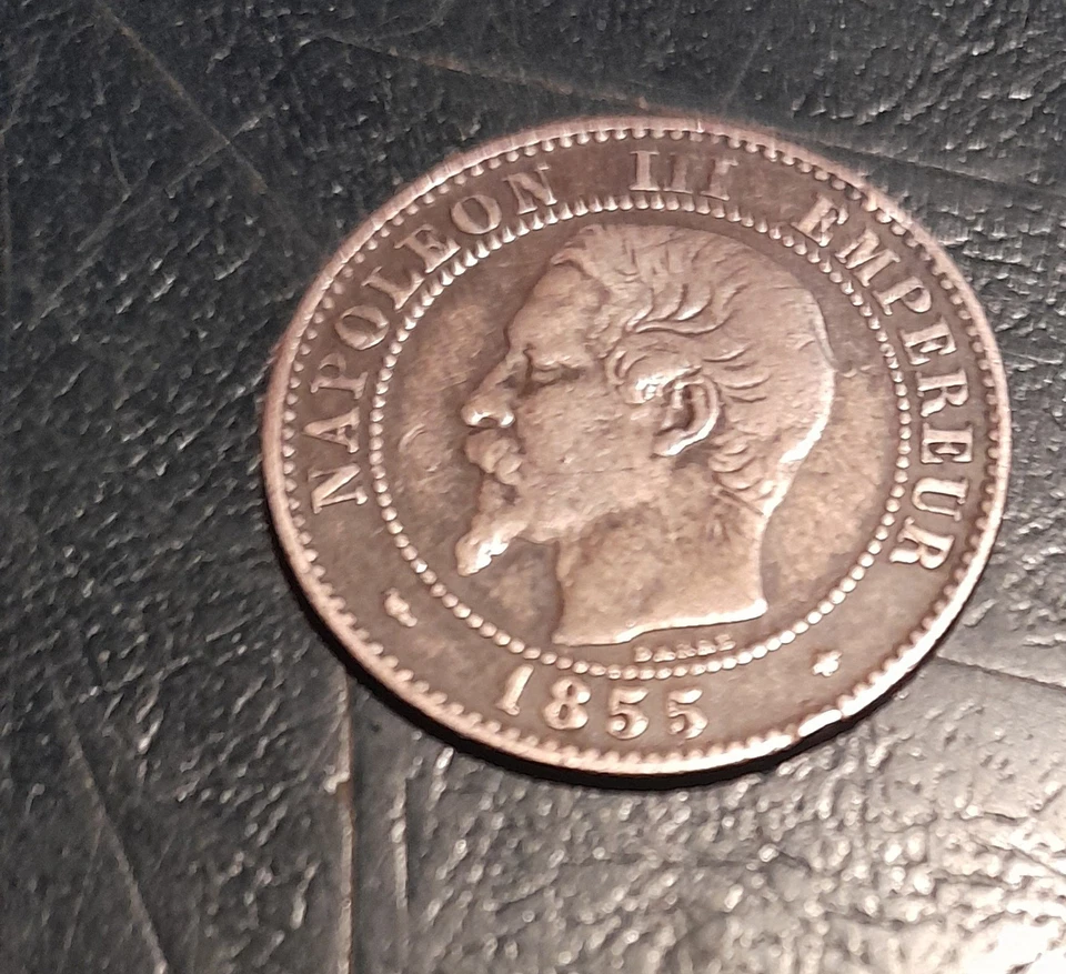 FRANCE - 2 Centimes Napoléon III 1855 BB Strasbourg - Tête Nue - Photo 1/3