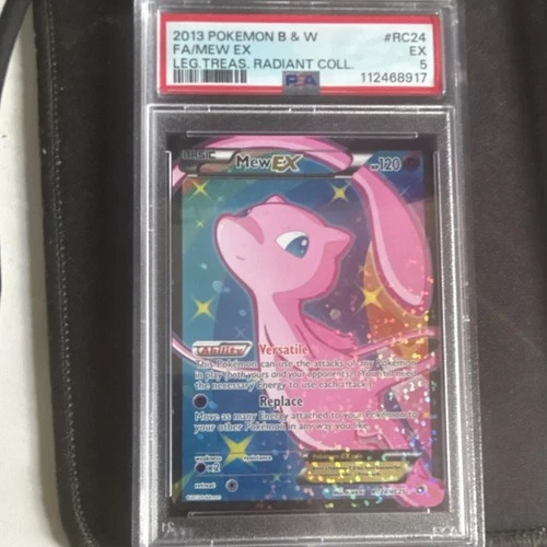 Pokémon TCG Mew EX Full Art RC24/RC25 Legendary Treasures Holo PSA 5