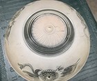 Vintage Glass Ceiling Light Shade/Globe Cover Floral Pattern 10.25" — photo 2