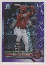 2022 Bowman Chrome Prospects Purple Shimmer Refractor /250 Adrian Placencia 0fz3