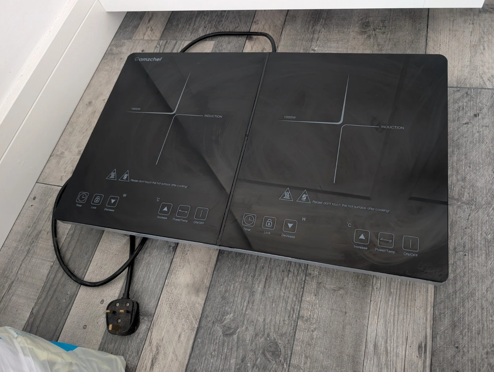 amzchef double induction hob yl28 dc08