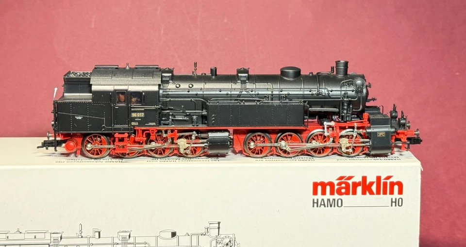 DC Spur H0 Märklin Hamo 8396 Tenderlok BR 96 017 / Deutsche Reichsbahn in OVP - Bild 2 von 4