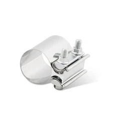 Exhaust Clamp, Exhaust Pipe Clamp, 2.0'' Butt Joint Stainless Steel 2 Inch
