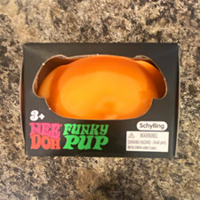 Schylling NeeDoh Funky Pup Orange Gel Squeeze Ball Stress Reliever 26080HY