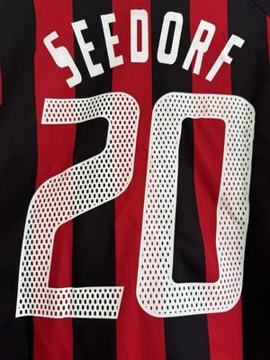 Vintage Seedorf #20 Milan 2002-2003 Home Soccer Jersey Football