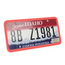 2 x Red Silicone License Plate Frame Tag Holder Cover Front Bumper Rear Trunklid