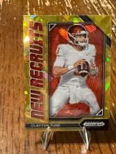 2023 Panini Prizm Draft Picks - New Recruits Clayton Tune #NR-21 Gold Ice 