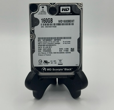 Western Digital Scorpio Black 160GB Internal 7200RPM 2.5'' (WD1600BEKT) - 1098
