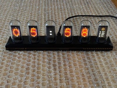 Nixie Tube Clock IPS screen  Wi-Fi SYNC 12/24H with app controlled WI-Fi