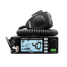 President Harrison FCC 40 Channel AM/FM 7 Color Display Mobile CB Radio