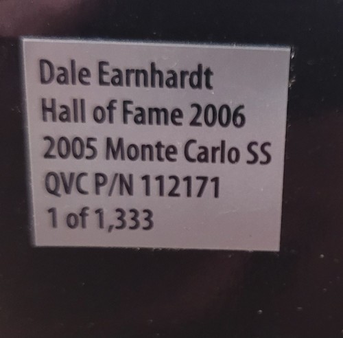 Motorsports Authentics Dale Earnhardt Hall of Fame 2006 Monte Carlo SS 1:16 - Picture 8 of 11