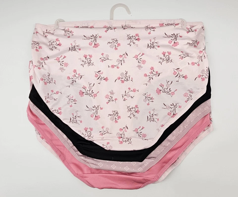 Paquete de 5 bragas micro calzoncillos suaves para mujer LAURA ASHLEY L XL 2XL rosa beige negro Foto 3 de 4