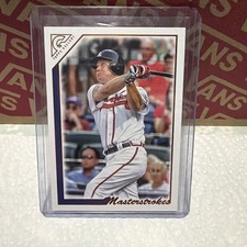2022 Topps Gallery Masterstrokes blue 07/25 Chipper Jones #MS-20 HOF 