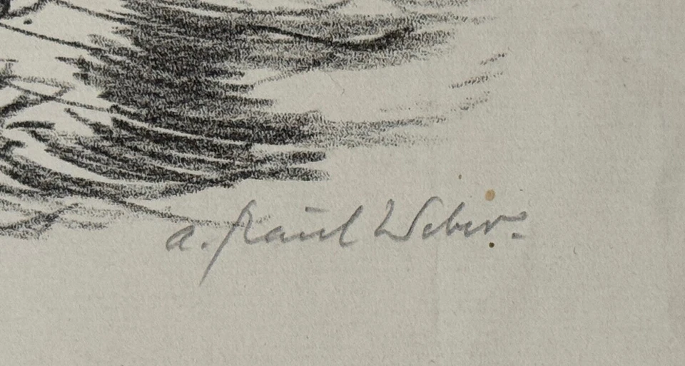 A. Paul Weber, Frohe Fahrt, Lithographie, handsigniert - Bild 4 von 4