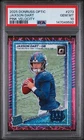 2025 Donruss Optic PINK Velocity Jaxson Dart Rookie PSA 10 11/99 #273 Giants C98