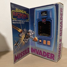 Missile Invader By Bandai Vintage Handheld Ga...
