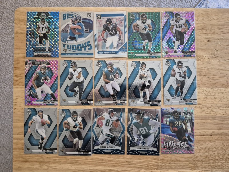 Football 60 Card Lot2, Jacksonville Jaguars, No Dups (Lawrence, Brunell, Taylor)