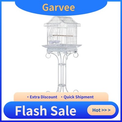 For Cockatiels Parakeets And Finches Breeding Wrought Iron Cage 58 Inch Heavy-Du