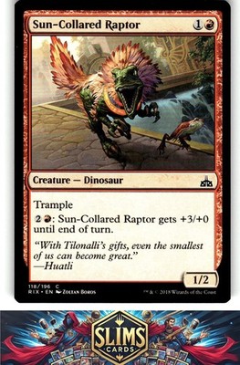 Magic the Gathering MTG Rivals of Ixalan Sun-Collared Raptor #118 Buy 2 Get 1