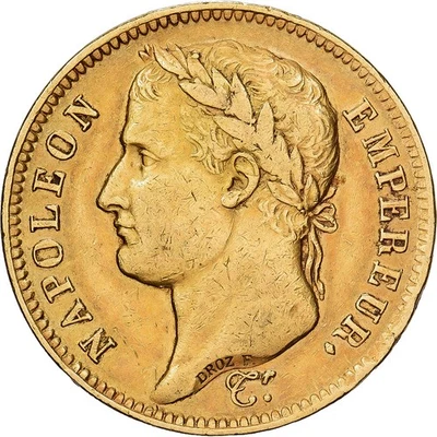 France, 40 Francs, Napoléon I, 1811, Paris, Or, TB+, KM:696.1 - Photo 1/2