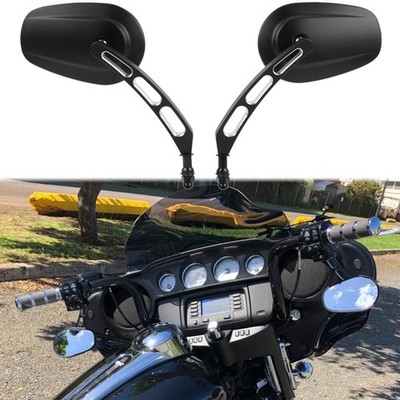 Motorcycle Edge Cut  Mirrors For Harley CVO Tri Electra Street Glide Freewheeler