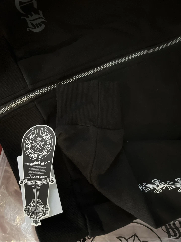 Chrome Hearts Black Zip-Up Hoodie Size S - Image 2 of 4