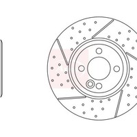 Mini Mini Roadster R59 2011-2015 Bremsscheibe Vorne (Einzeln) DSK3006