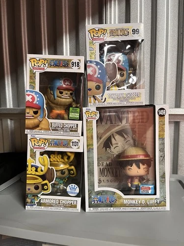 Funko One Piece Armored Chopper Buffed Chopper Tony Tony Wanted Luffy Exclusives
