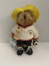 Vintage Paddington Soccer Bear Toy Doll