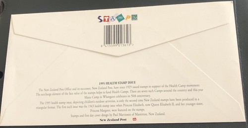 New Zealand FDC 1995 Children’s Health Stamp Issue - Picture 4 of 4