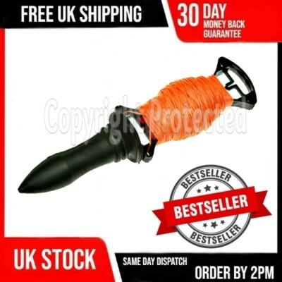 LONG 50M BUILDERS BUILDING LINE BRICK LAYING NYLON GARDEN STRING ROPE CORD REEL