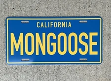 Tom McEvan The Mongoose sign License Plate Tag Drag Racing