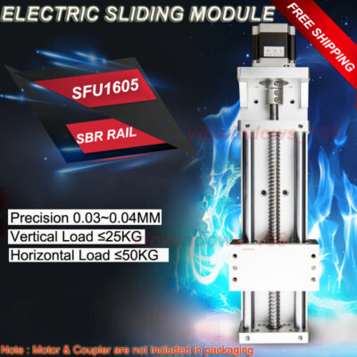 Electric Linear Rail Sliding Table Motion Module SFU1605 Ballscrew,DHL ...