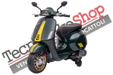Moto Elettrica Per Bambini Scooter Piaggio Vespa Sprint 12V Luci Led Suoni Mp3