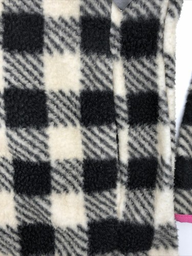 Avalanche Girls Fleece Full Zip Jacket Papyrus Plaid Large (14/16) NWT AD2-418 - Picture 4 of 5