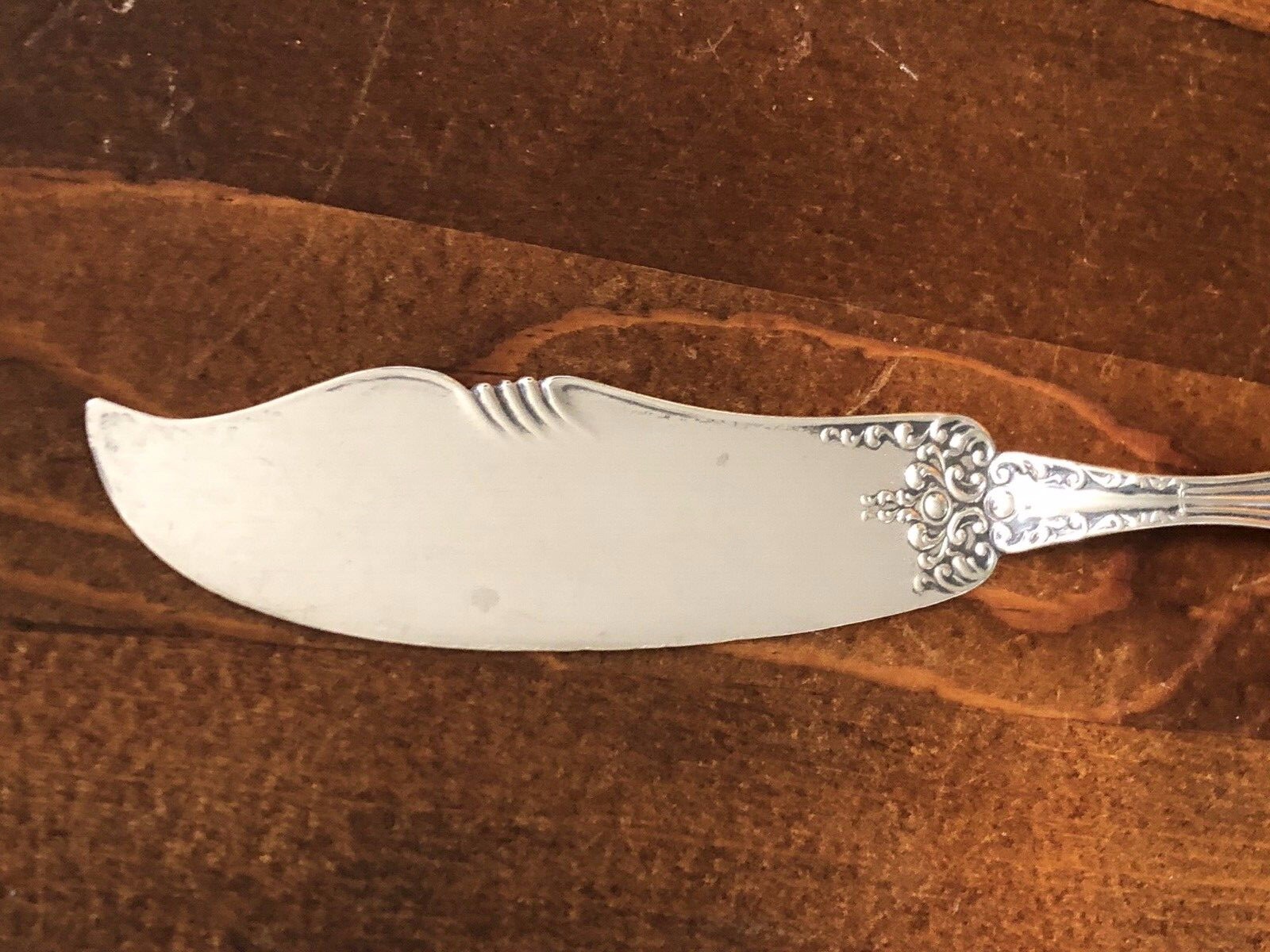 Antique Mechanics Silver Co. Sterling Silver Master Butter Knife Olympia Pattern