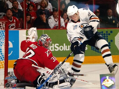 ALES HEMSKY 2006 NHL FINALS GAME ONE 8X10 ACTION PHOTO EDMONTON OILERS