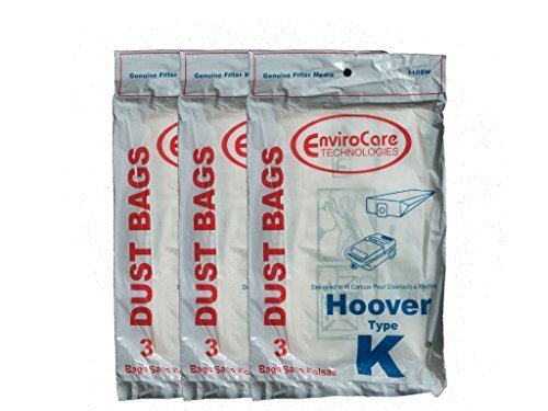9 bolsas de vacío Hoover tipo K Spirit, botes, Encore, Supremacy, Runabout antiguo - Imagen 1 de 1