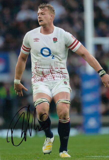 Rugby Union - David Ribbans - Hand Signed A4 Photograph - England - COA Rugby Union - David Ribbans - Hand Signed A4 Photograph - England - COA